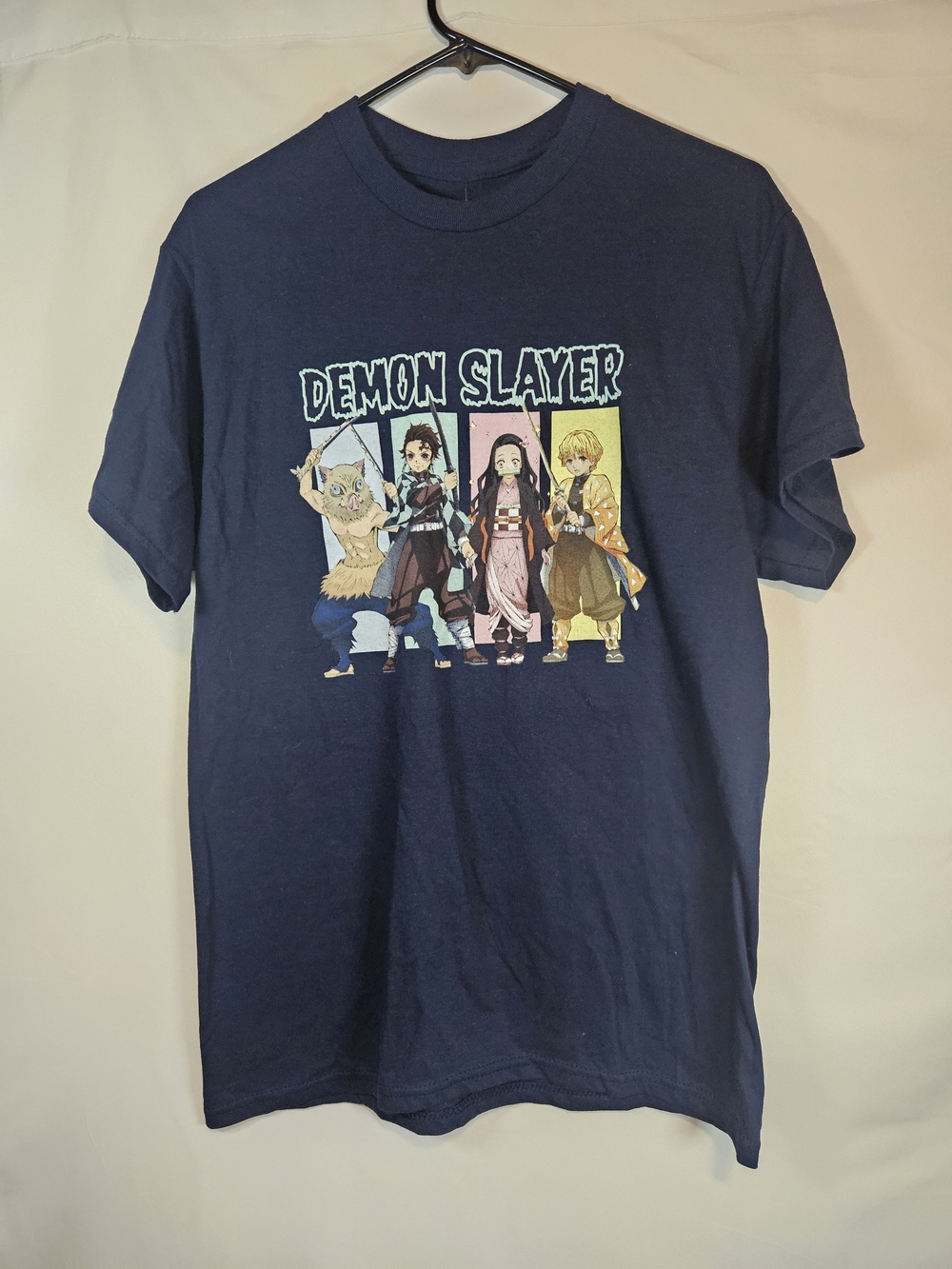 Demon Slayer Graphic Tee - Navy Short Sleeve